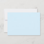 Blue Flat Simple Thank You Card All Purpose Bedankkaart (Achterkant)