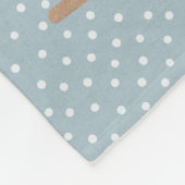 Blue Fleece Deken w / Santa in de slee (Hoek)