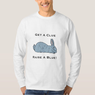 Blue Flemish Giant Rabbit Long Slapeved Shirt