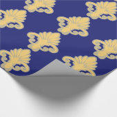 Blue Fleur Cadeaupapier (Hoek)