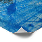 Blue Fleur de Lis Mixed Media Poster (Hoek)