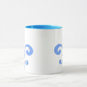 Blue Fleur De Lis Mok (Midden)