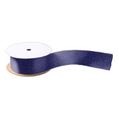 Blue Fleur De Lis Ribbon Satijnen Lint (Spoel)