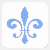 Blue Fleur De Lis Sticker (Voorkant)