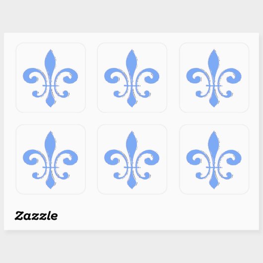 Blue Fleur De Lis Sticker (Vel)