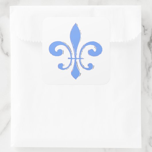 Blue Fleur De Lis Sticker (Tas)