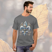 Blue Fleur de Lis T-shirt