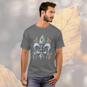 Blue Fleur de Lis T-shirt