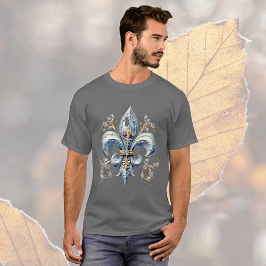 Blue Fleur de Lis T-shirt