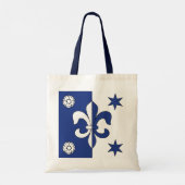 Blue Fleur-de-lis Tote Bag (Achterkant)