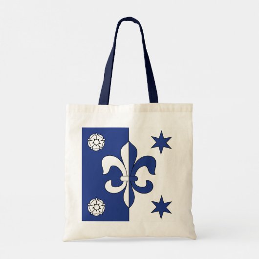 Blue Fleur-de-lis Tote Bag (Achterkant)