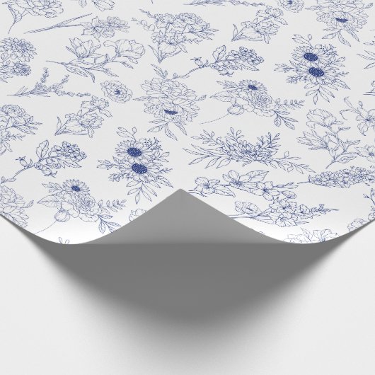 blue fleurs de saison cadeaupapier (Hoek)