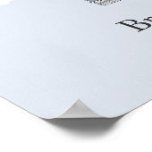 Blue Floating Home Fingerprint Guestbook Poster (Hoek)