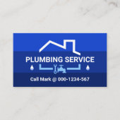 Blue Flood Water Layers sanitair Visitekaartje (Voorkant)