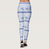 Blue Floral Accented Leggings (Achterkant)