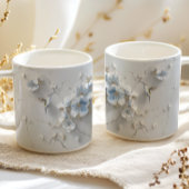 Blue Floral Add Name Hummingbird Coffee Mug Koffiemok