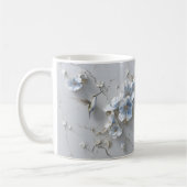 Blue Floral Add Name Hummingbird Coffee Mug Koffiemok (Links)