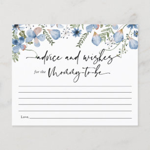 Blue Floral Advice voor de Kaart van Mammie Baby s