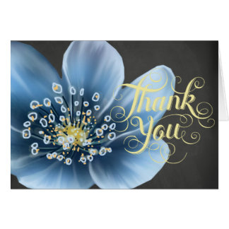 Blue Floral All Occasion Kaart
