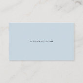 Blue Floral Anchor Nautical Baby Book Request Kaar Plaatskaartje (Achterkant)