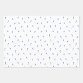 Blue Floral And Botanical Flowers Pattern Papers Inpakpapier Vel (Voorkant 2)