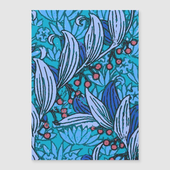 Blue Floral Antiek Boho Modern (Voorkant)