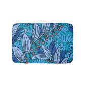 Blue Floral Antiek Boho Modern Badmat