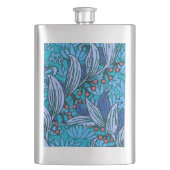 Blue Floral Antiek Boho Modern Flacon (Voorkant)
