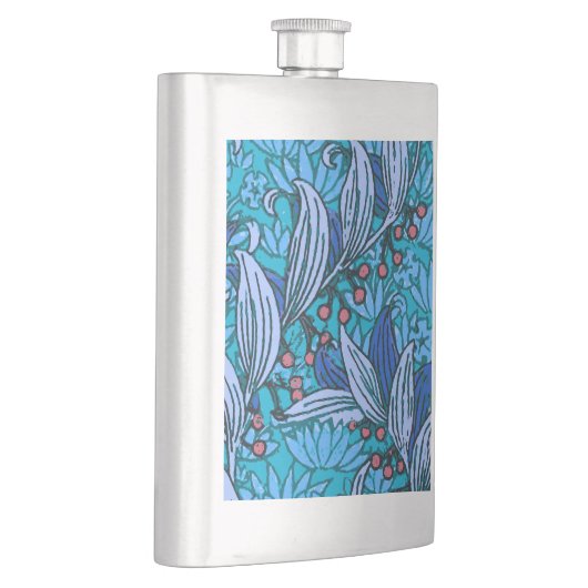 Blue Floral Antiek Boho Modern Flacon (Rechts)