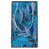 Blue Floral Antiek Boho Modern Klein Cadeauzakje (Voorkant)