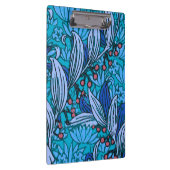 Blue Floral Antiek Boho Modern Klembord (Rechts)