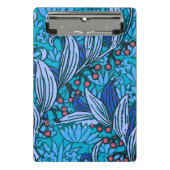 Blue Floral Antiek Boho Modern Mini Klembord (Voorkant)