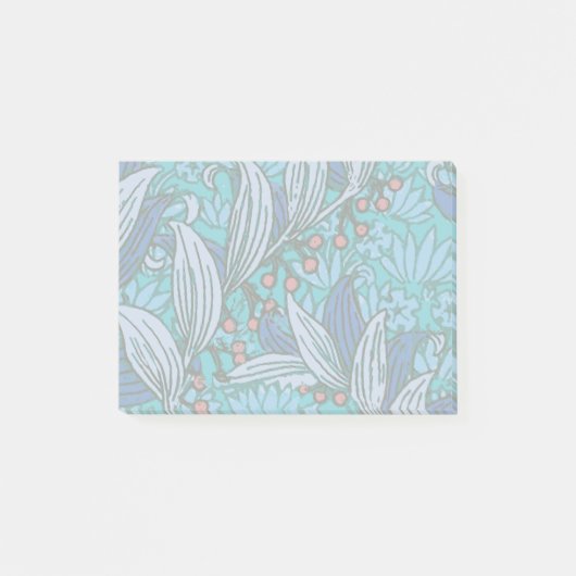 Blue Floral Antiek Boho Modern Post-it® Notes (Voorkant)