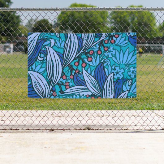 Blue Floral Antiek Boho Modern Spandoek (Insitu)