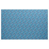 Blue Floral Antiek Boho Modern Stof (Yard (91,4 cm))