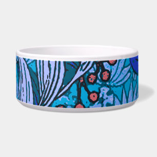 Blue Floral Antiek Boho Modern Voerbakje