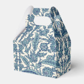 Blue  Floral Arabic Pattern Bedankdoosjes (Achterkant)