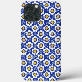 Blue Floral Arabic Pattern Case-Mate iPhone Case