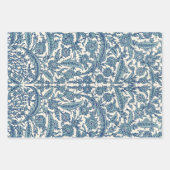 Blue  Floral Arabic Pattern Inpakpapier Vel (Voorkant 2)
