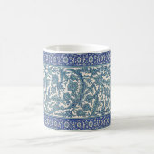 Blue Floral Arabic Pattern Koffiemok (Center)