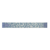 Blue  Floral Arabic Pattern Satijnen Lint (Voorkant)