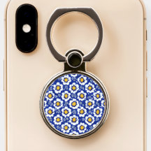 Blue Floral Arabic Pattern