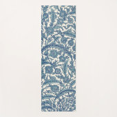Blue Floral Arabic Pattern Yogamat (Voorkant)