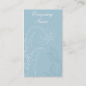 Blue Floral Arrangement Designer Visitekaartjes (Achterkant)