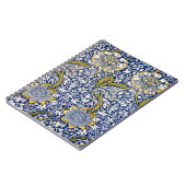 Blue Floral Artist Design William Morris Notitiebo Notitieboek (Linkerzijde)
