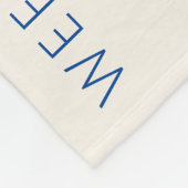 Blue Floral Baby Girl Milestone Blanket Fleece Deken (Hoek)