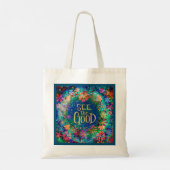  Blue Floral Bekijk de goede inspiratie Tote Bag (Achterkant)