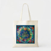  Blue Floral Bekijk de goede inspiratie Tote Bag (Voorkant)