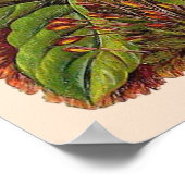 "Blue Floral" bloemen Poster (Hoek)