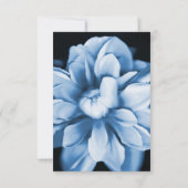 Blue Floral Bloom Bridal Shower Kaart (Achterkant)